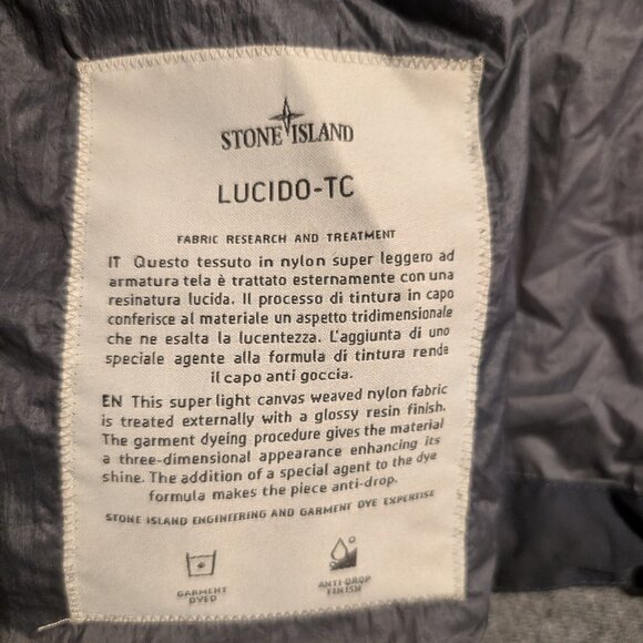 Stone Island Packable Rain Jacket - Blueish Gray Transparent - Stylish & Fun - Picture 4 of 9